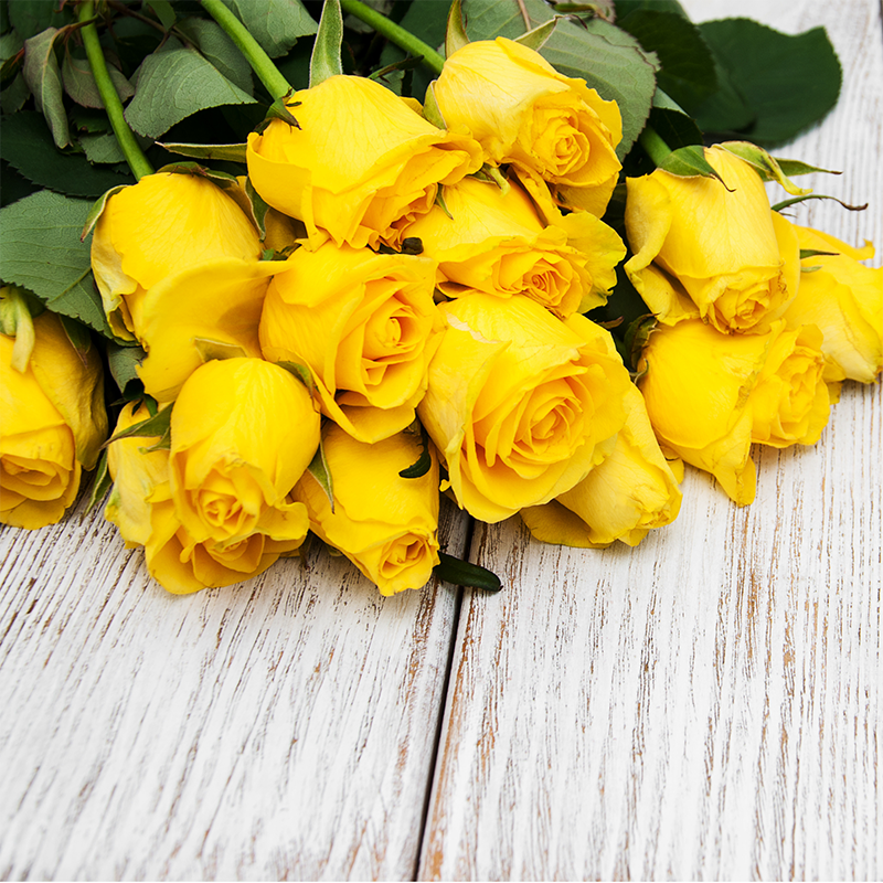 yellow-rose-Boquet