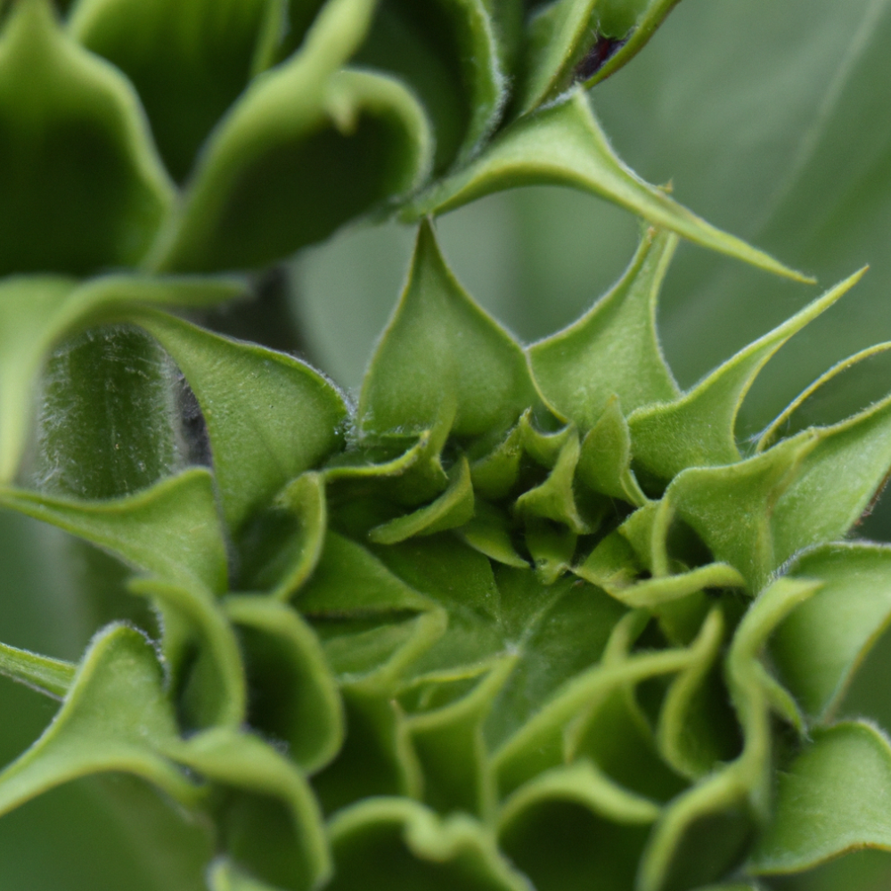 green-sunflower-flower-