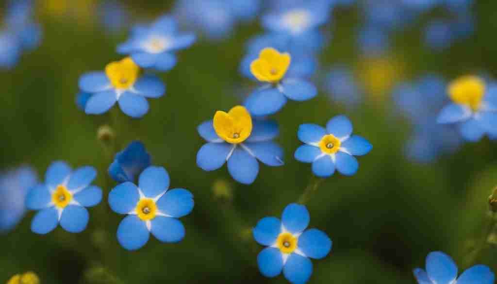 Alaska's Forget-Me-Not flower on the state flag