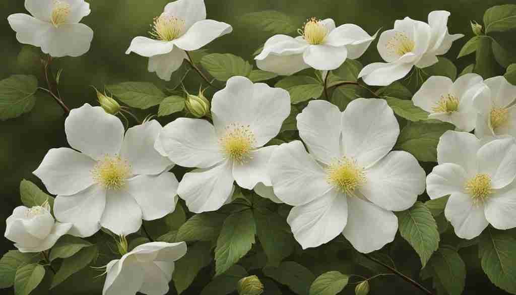 Cherokee Rose Blooms