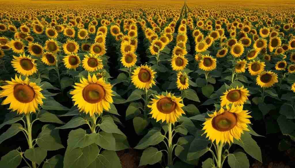 Sunflower field in Kansas