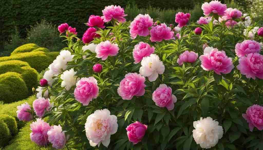 growing peonies
