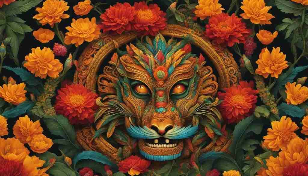 Floral Deities and Symbolic Representations in Mexican Flowers