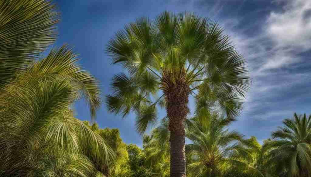 Height of carnauba palm Height of carnauba palm