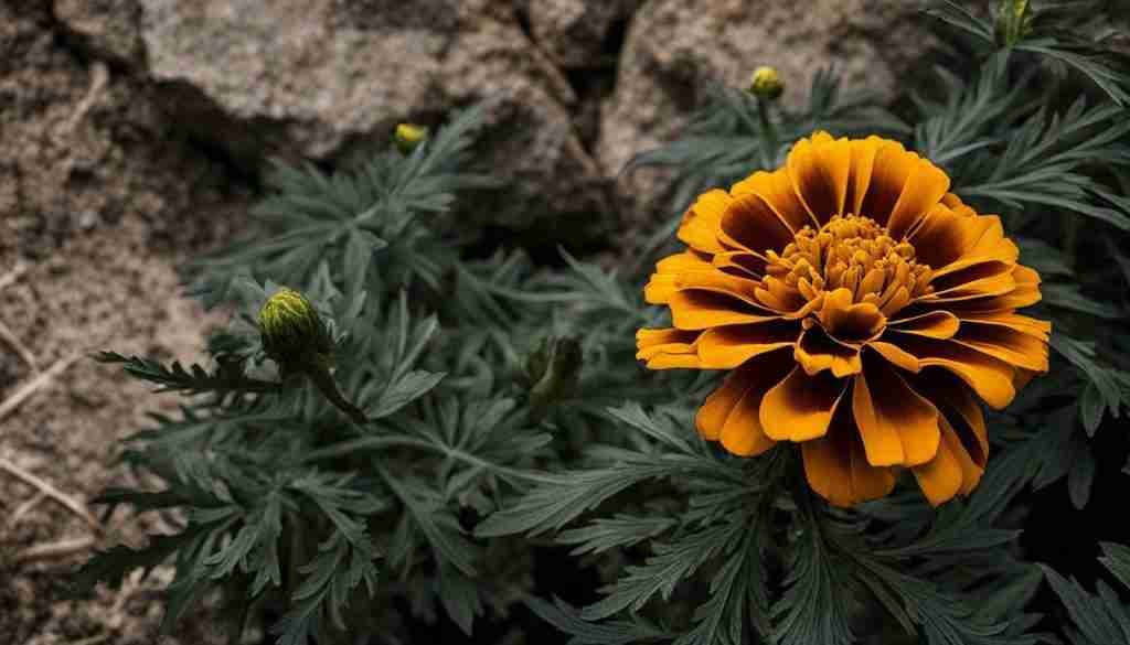 Mexican Marigold Symbolizing Grief and Despair
