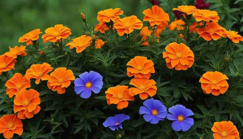 Mexican Marigold and Mexican Morning Glory