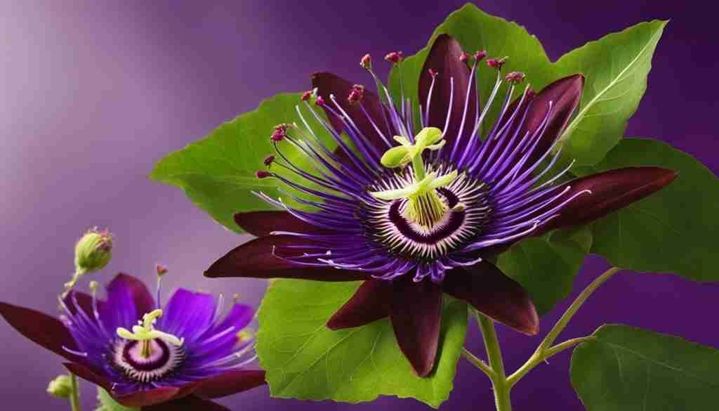 Mexican Passion Flower and Chocolate Cosmos