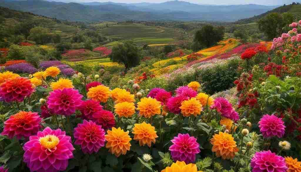 Mexican flower gardens