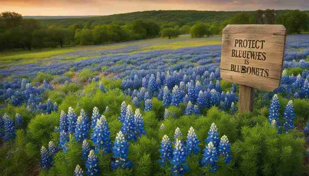 Picking bluebonnets is illegal in Texas, protect them for future generations