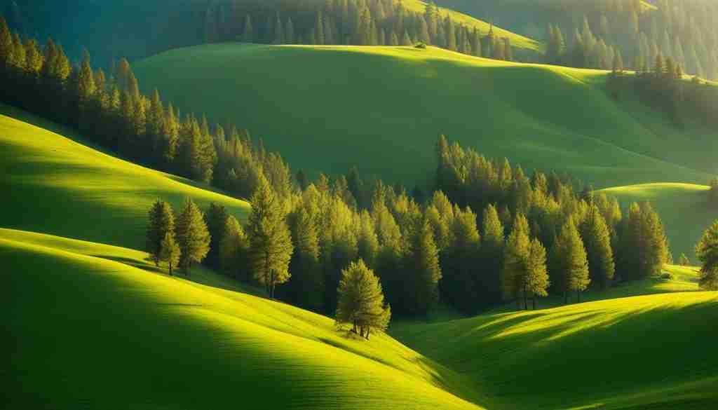 Pine trees in Azerbaijan