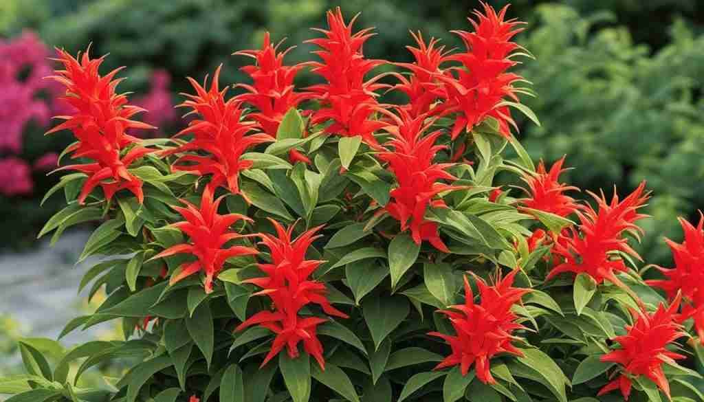 Pineapple Sage and Mexican Honeysuckle