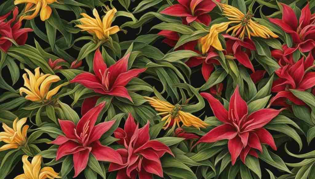 Pineapple Sage and Mexican Honeysuckle