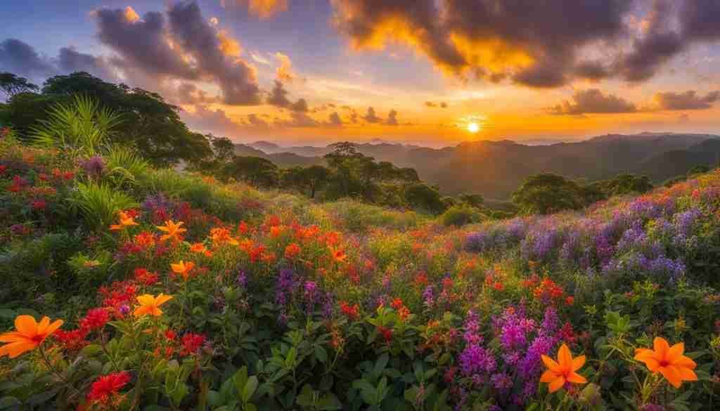 Tropical Wildflowers in Antigua and Barbuda