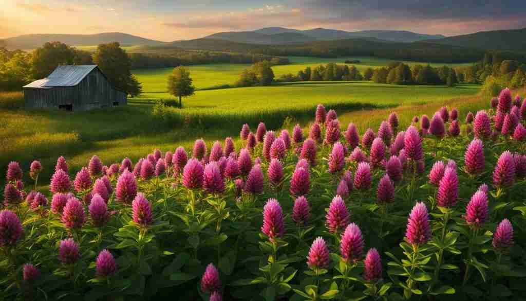 history of red clover in Vermont