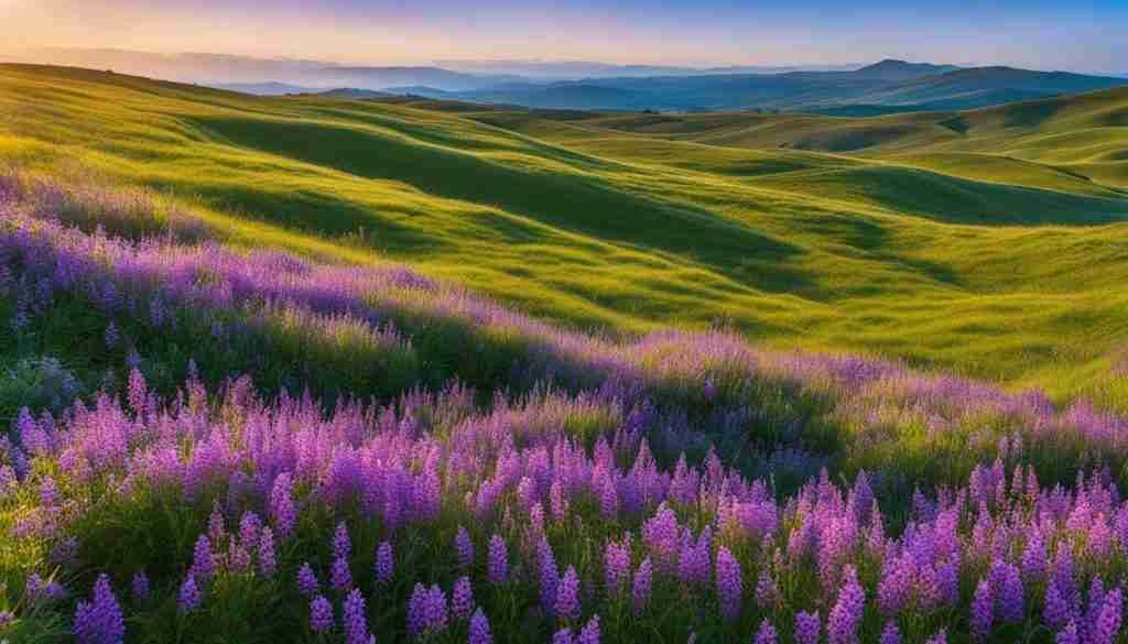purple flowers in Israel