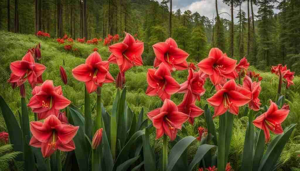 Amaryllis blooms Amaryllis blooms