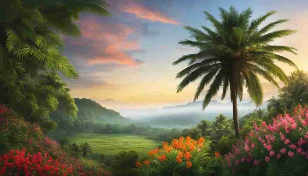 Brunei Solitary Palm Image