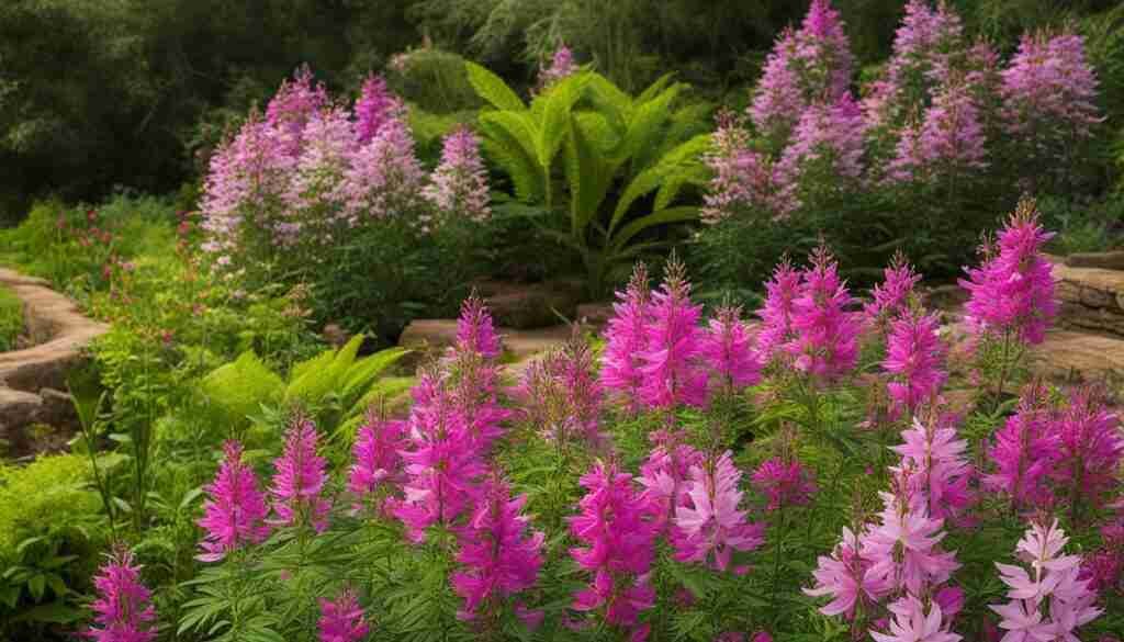 Cleome in Various Garden Settings