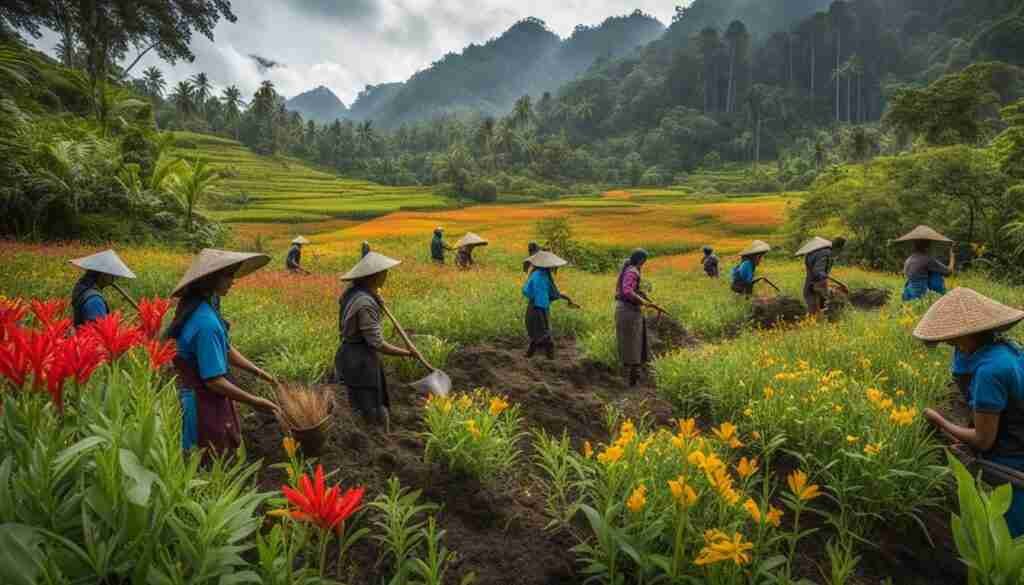 Conservation of Indonesia wildflowers