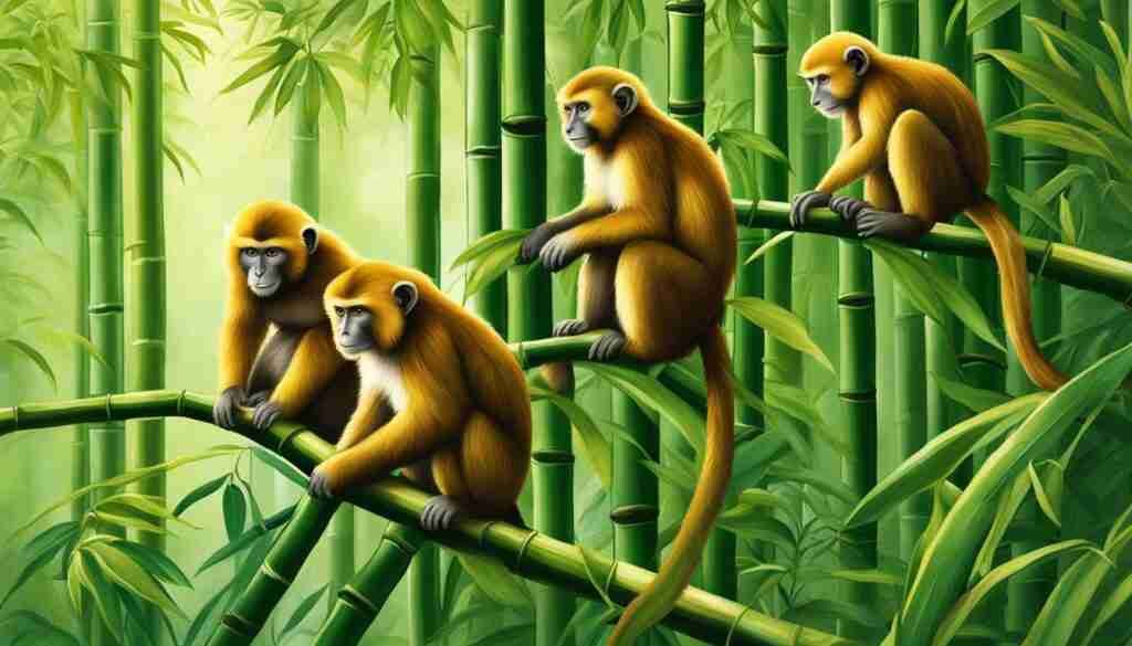 Golden Monkeys in the Bamboo Forest