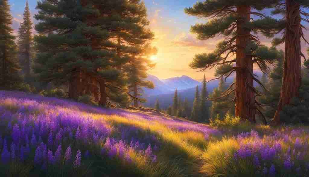 Purple wildflowers in Nevada Purple wildflowers in Nevada