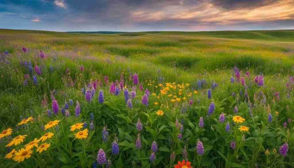 Spring Wildflowers in Iowa Grasslands