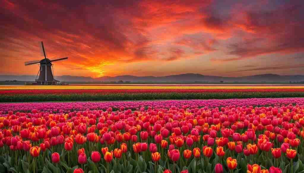Tulip fields in Meerdonk, Belgium