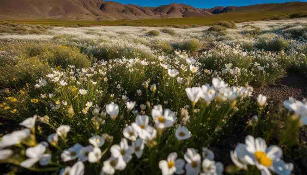 White Wildflowers in Nevada White Wildflowers in Nevada