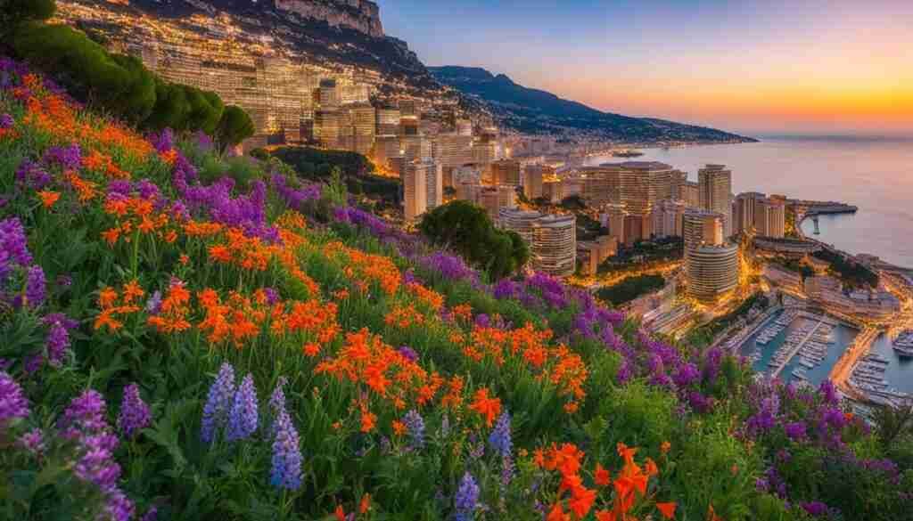 blooming wildflowers Monaco
