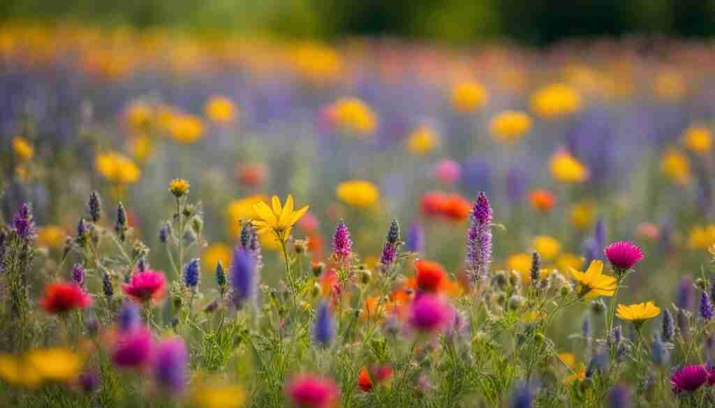 blooming wildflowers in Hungary