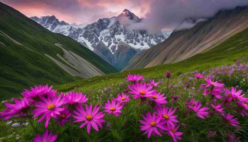 blooming wildflowers in Pakistan