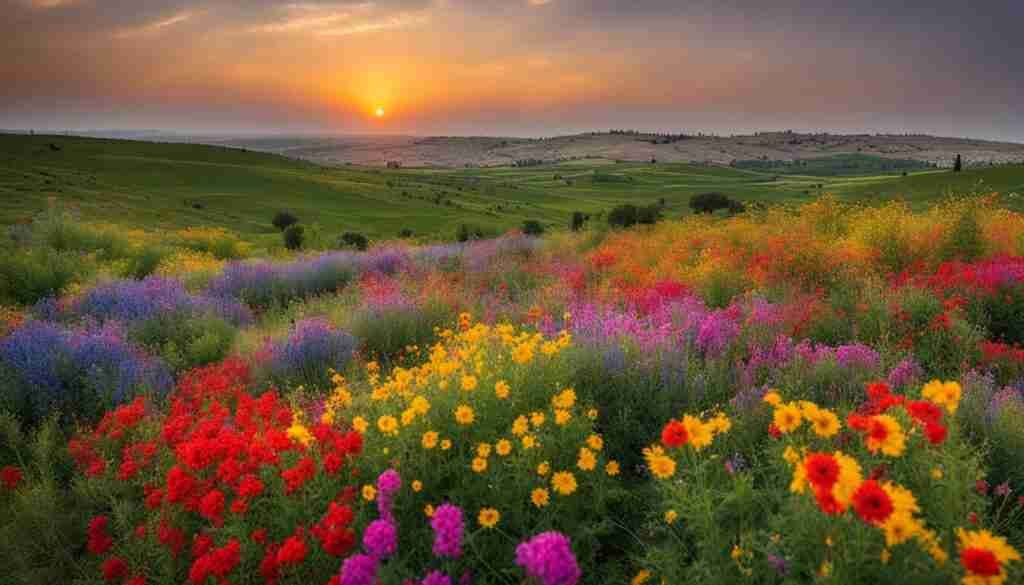 capturing the beauty of Palestinian wildflowers