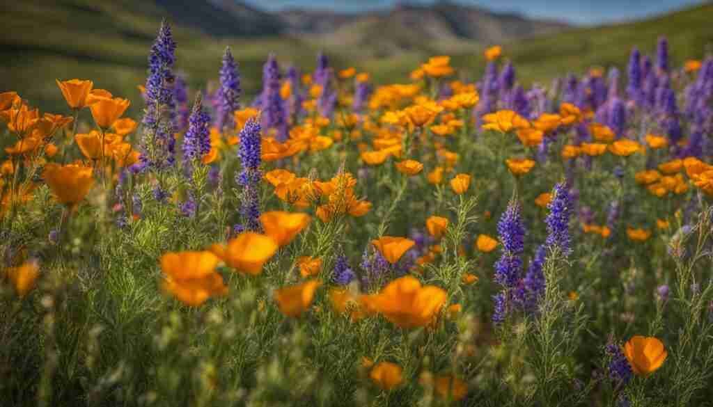colorful Afghan wildflowers