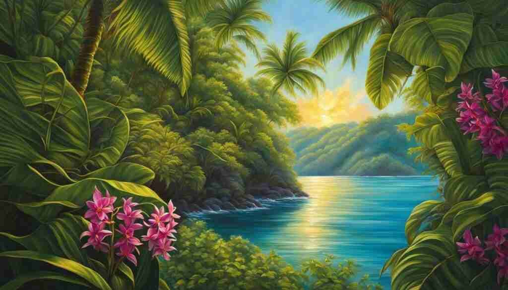 exotic flowers of the Bahamas