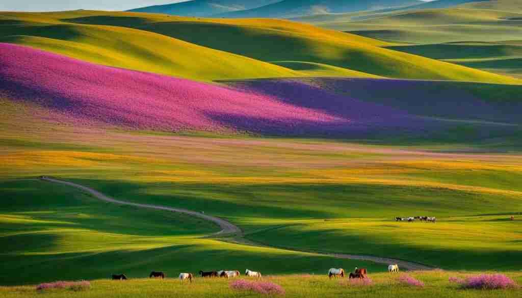 spring in Mongolia spring in Mongolia