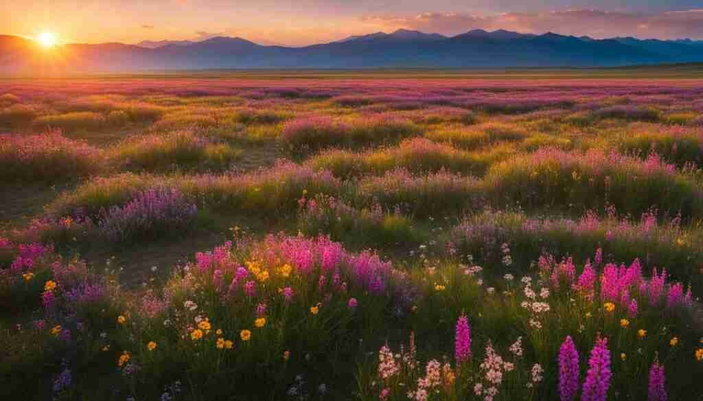 stunning wildflowers in Mongolia stunning wildflowers in Mongolia