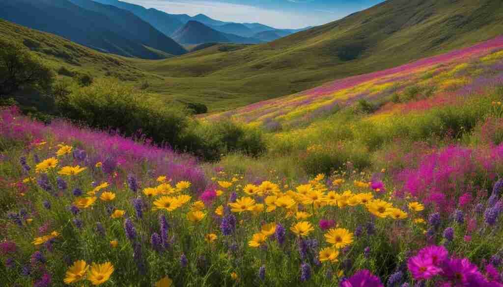 wildflowers in high-mountain meadows