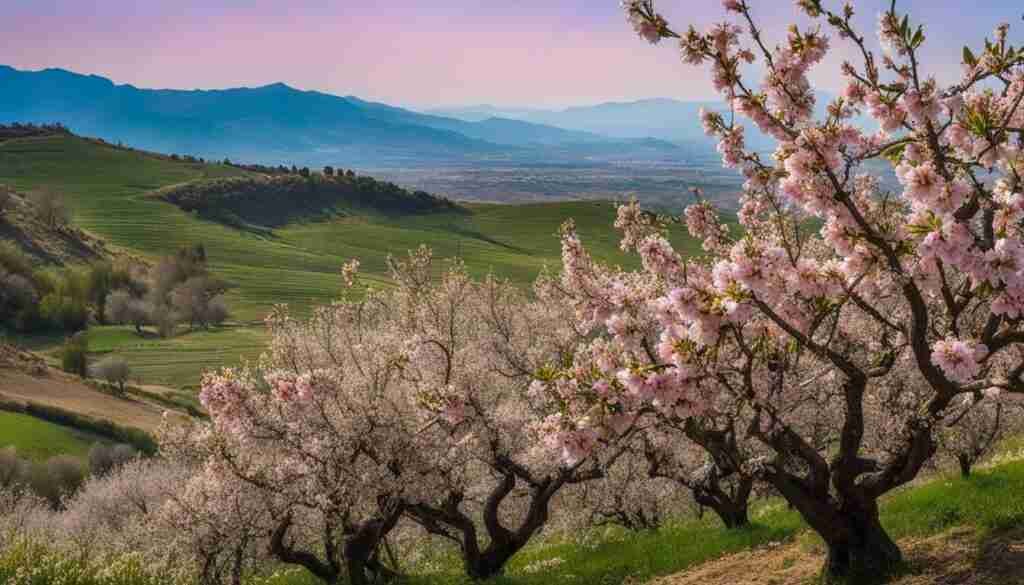 Almond Tree Blossoms in Spain