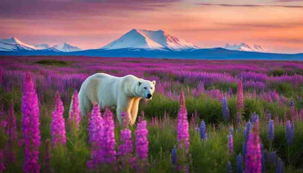 Arctic tundra flowers