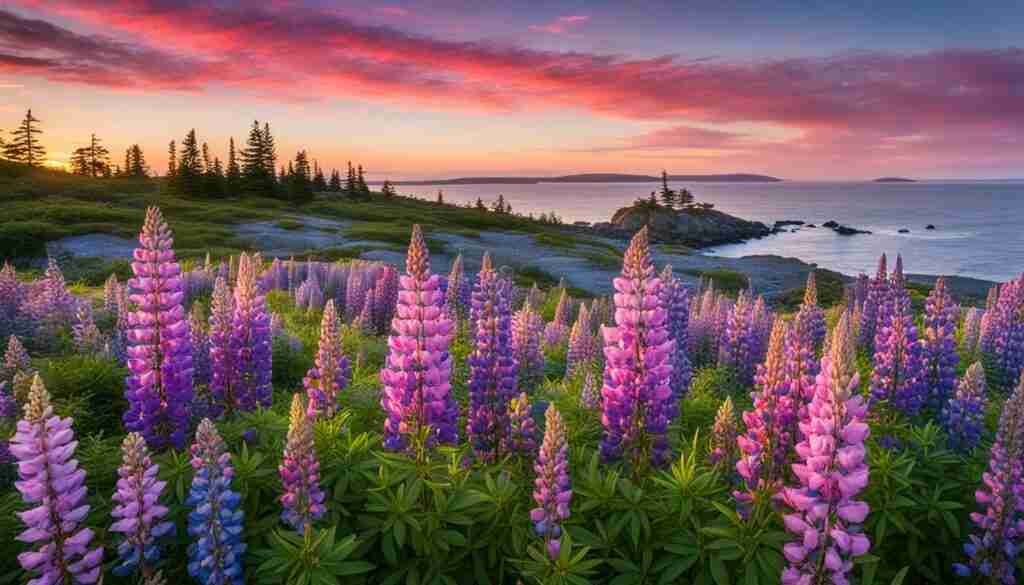 Lupines in Maine Lupines in Maine