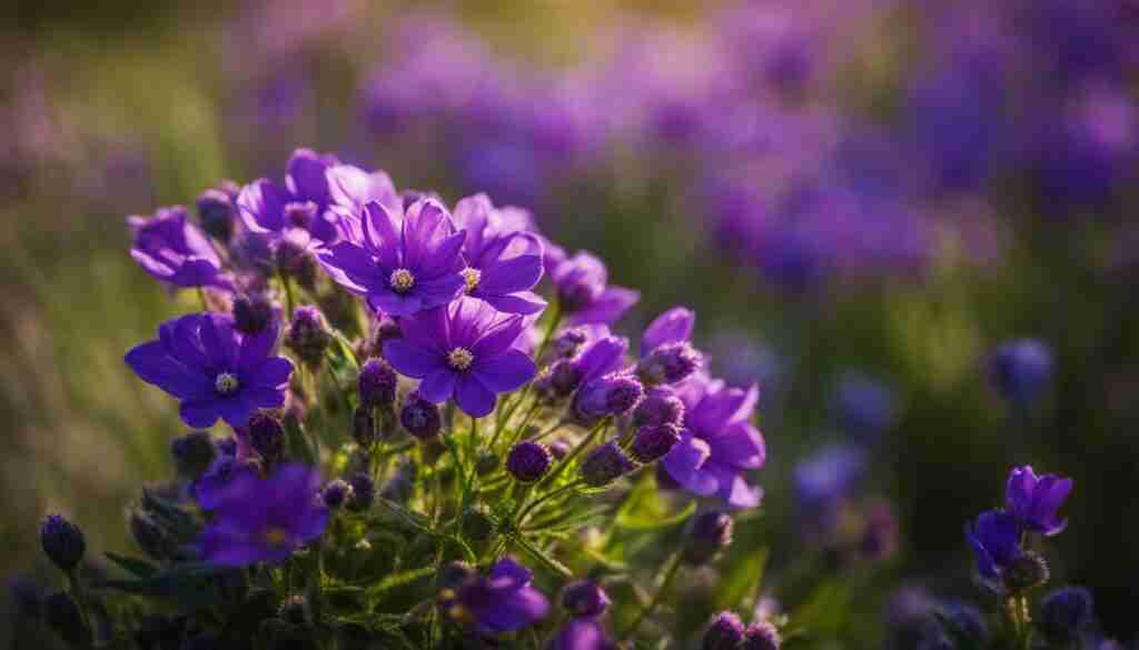 Purple wildflowers in Alabama