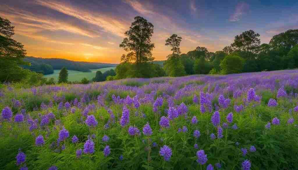 Purple wildflowers in Tennessee