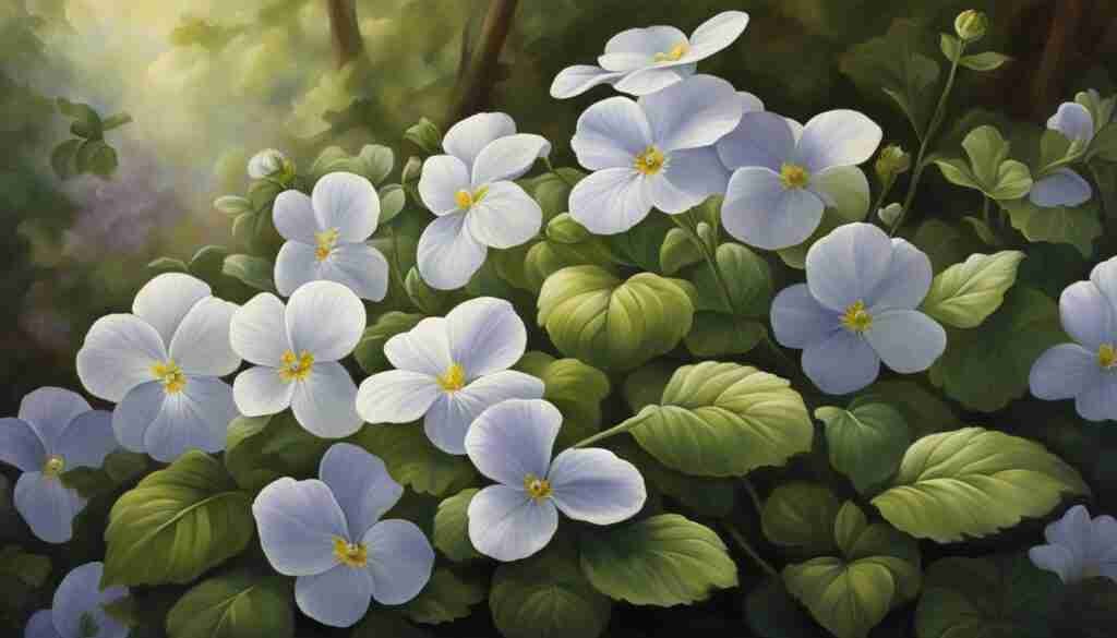 Sweet white violets Sweet white violets