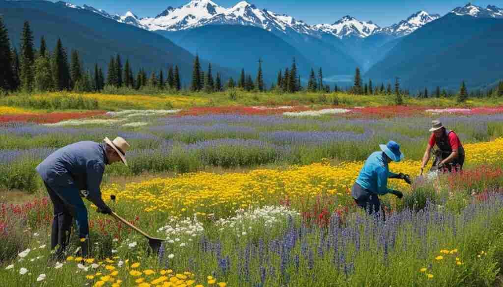 Wildflower festival in British Columbia Wildflower festival in British Columbia