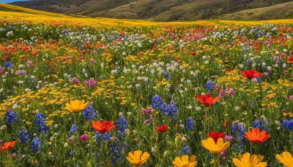 Wildflower season in Puebla Mexico