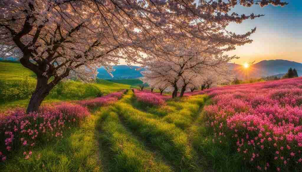 Wildflowers in the Cherry Orchards of Slovakia Wildflowers in the Cherry Orchards of Slovakia
