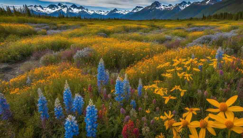 Yellow and Orange Wildflowers in Alaska Yellow and Orange Wildflowers in Alaska