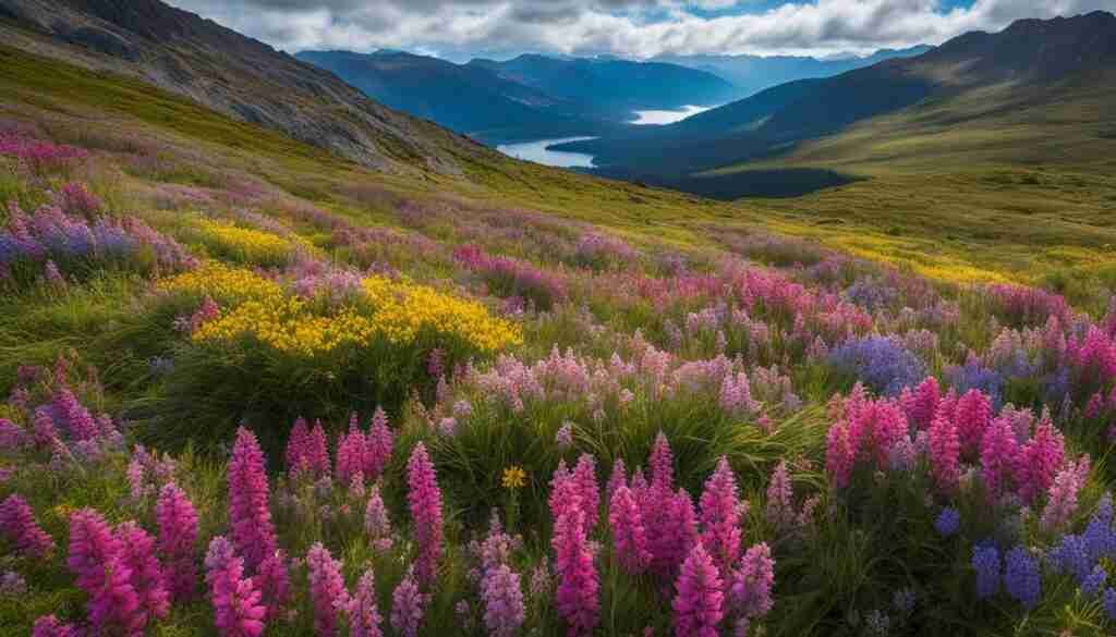 alpine wildflowers in Tasmania