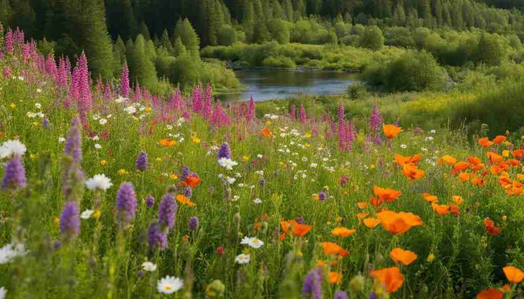 beautiful wildflowers in Sweden