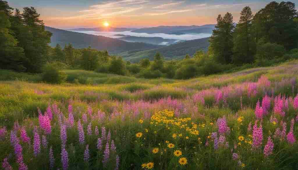 blooming wildflowers in Vermont